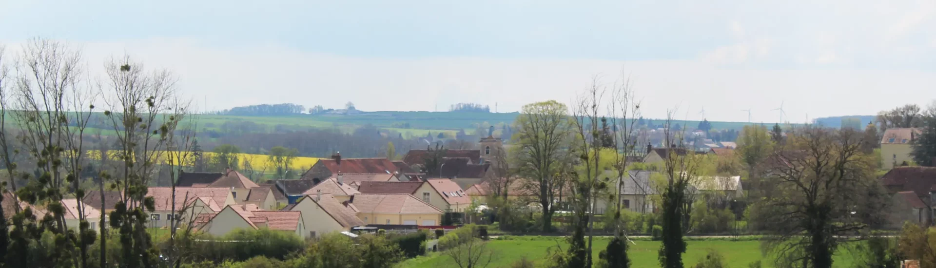 La commune de Villefargeau dans l'Yonne